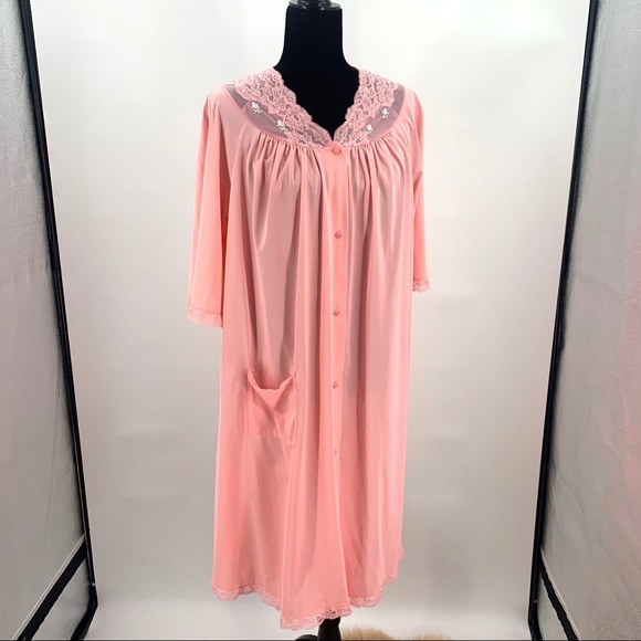 shadowline Other - Vintage Shadowline Nylon Nightgown Pink Large